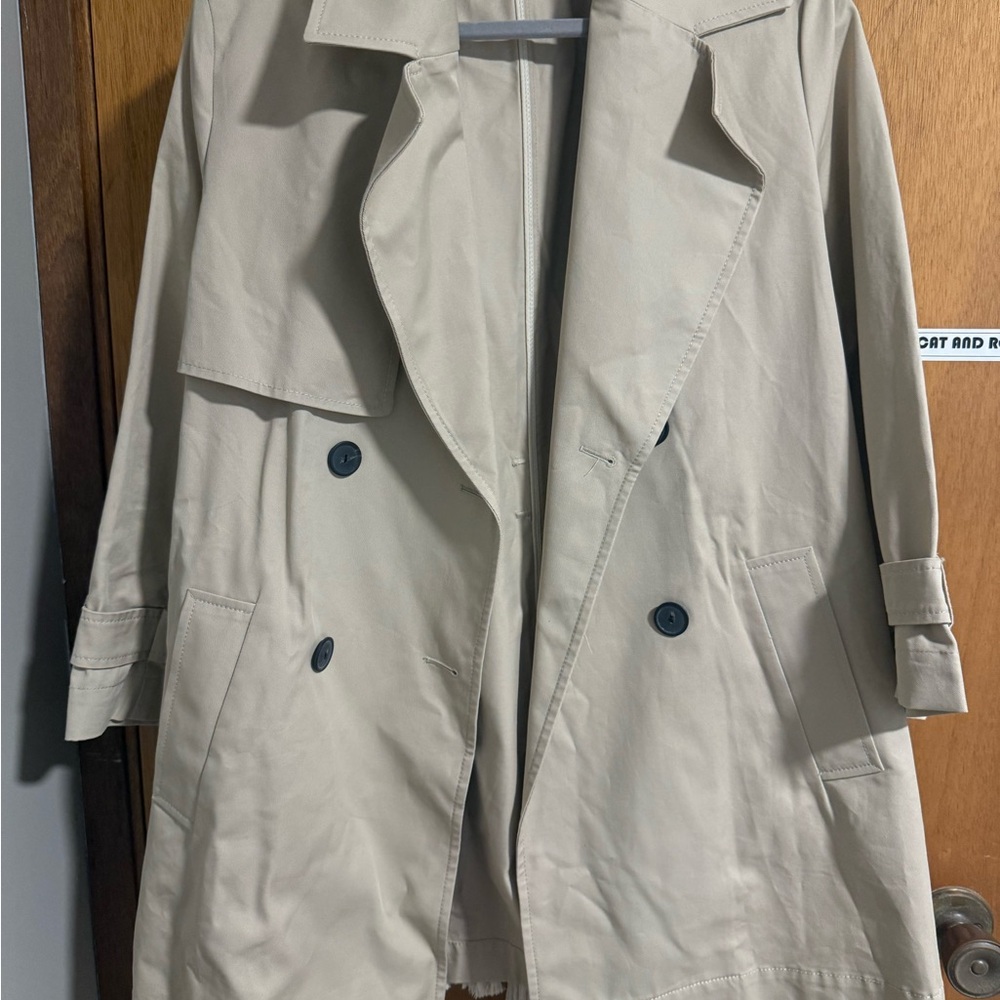 Zara Light Tan Women's Trench Coat